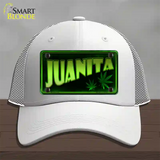 Juanita Novelty License Plate Hat Mesh / White