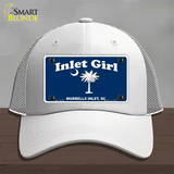 Inlet Girl Novelty License Plate Hat Mesh / White