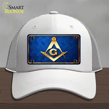 Freemasonry Novelty License Plate Hat Mesh / White