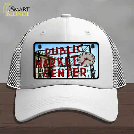 Pikes Place Novelty License Plate Hat Mesh / White