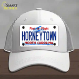 Horneytown North Carolina Novelty License Plate Hat Mesh / White