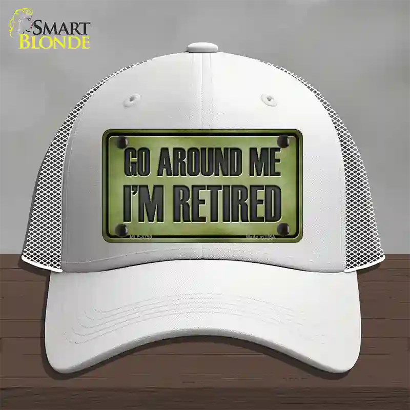 Go Around Me Novelty License Plate Hat Mesh / White