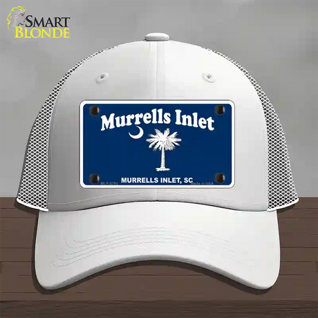 Murrells Inlet Novelty License Plate Hat Mesh / White