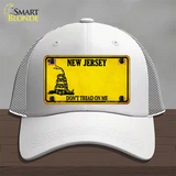 New Jersey Dont Tread On Me Novelty License Plate Hat Mesh / White