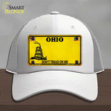 Ohio Dont Tread On Me Novelty License Plate Hat Mesh / White