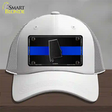 Alabama Thin Blue Line Novelty License Plate Hat Mesh / White