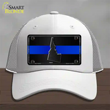 Idaho Thin Blue Line Novelty License Plate Hat Mesh / White