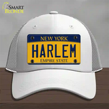 Harlem New York Novelty License Plate Hat Mesh / White