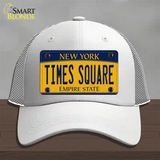 Times Square New York Novelty License Plate Hat Mesh / White