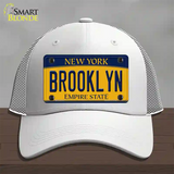 Brooklyn New York Novelty License Plate Hat Mesh / White