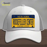 Rockefeller Center New York Novelty License Plate Hat Mesh / White