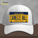 Carnegie Hall New York Novelty License Plate Hat Mesh / White