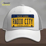 Radio City New York Novelty License Plate Hat Mesh / White