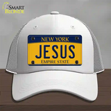 Jesus New York Novelty License Plate Hat Mesh / White