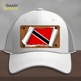 Trinidad & Tobago Flag Scroll Novelty License Plate Hat Mesh / White