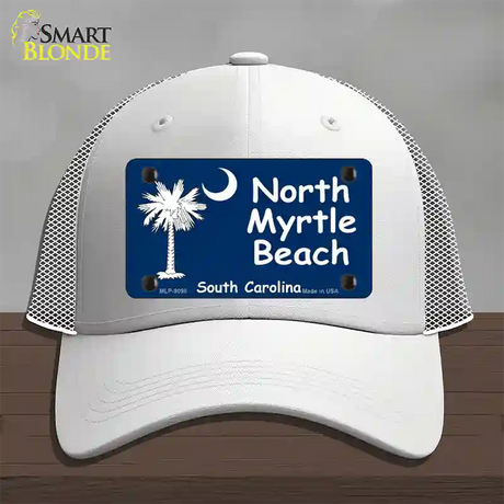 North Myrtle Beach Flag Novelty License Plate Hat Mesh / White