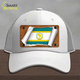 Organization African Unity Flag Scroll Novelty License Plate Hat Mesh / White