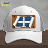 Eureka Flag Scroll Novelty License Plate Hat Mesh / White