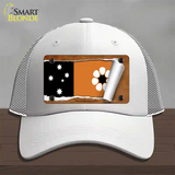 Northern Territory Flag Scroll Novelty License Plate Hat Mesh / White