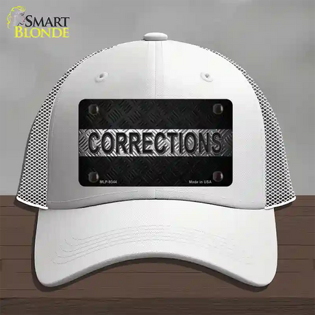 Corrections Novelty License Plate Hat Mesh / White