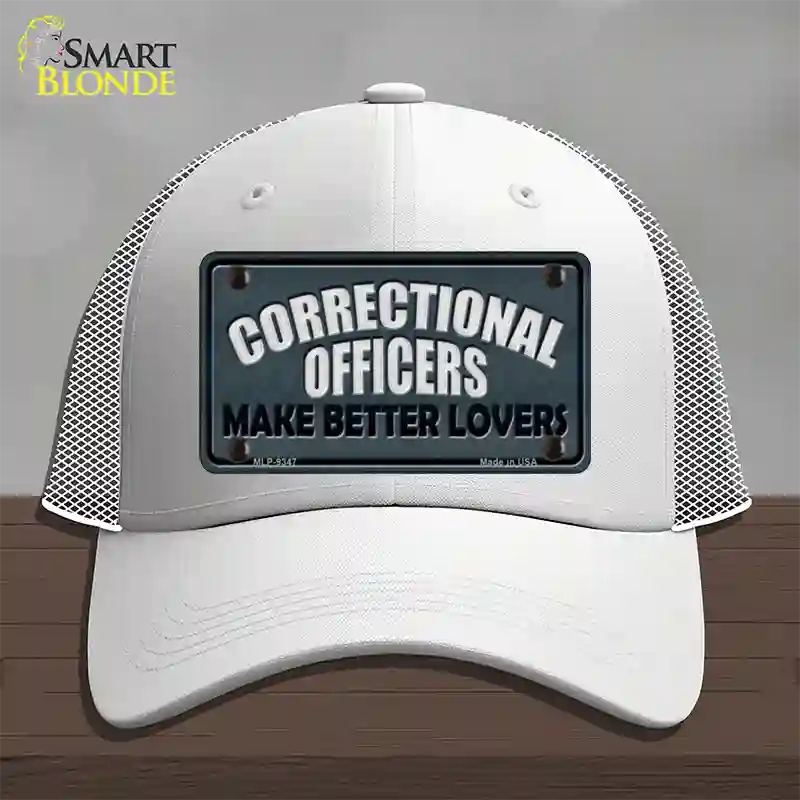 Corrections Officer Better Lover Novelty License Plate Hat Mesh / White