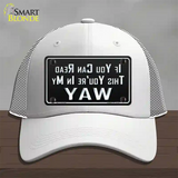 You Are In My Way Novelty License Plate Hat Mesh / White