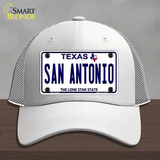 San Antonio Texas Novelty License Plate Hat Mesh / White