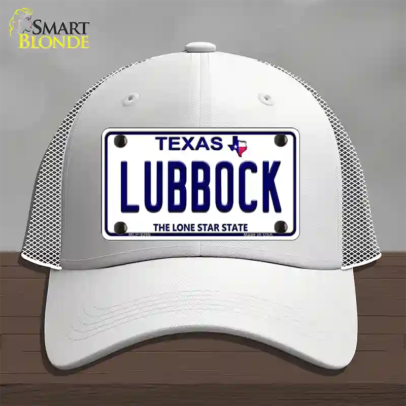 Lubbock Texas Novelty License Plate Hat Mesh / White