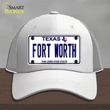 Fort Worth Texas Novelty License Plate Hat Mesh / White