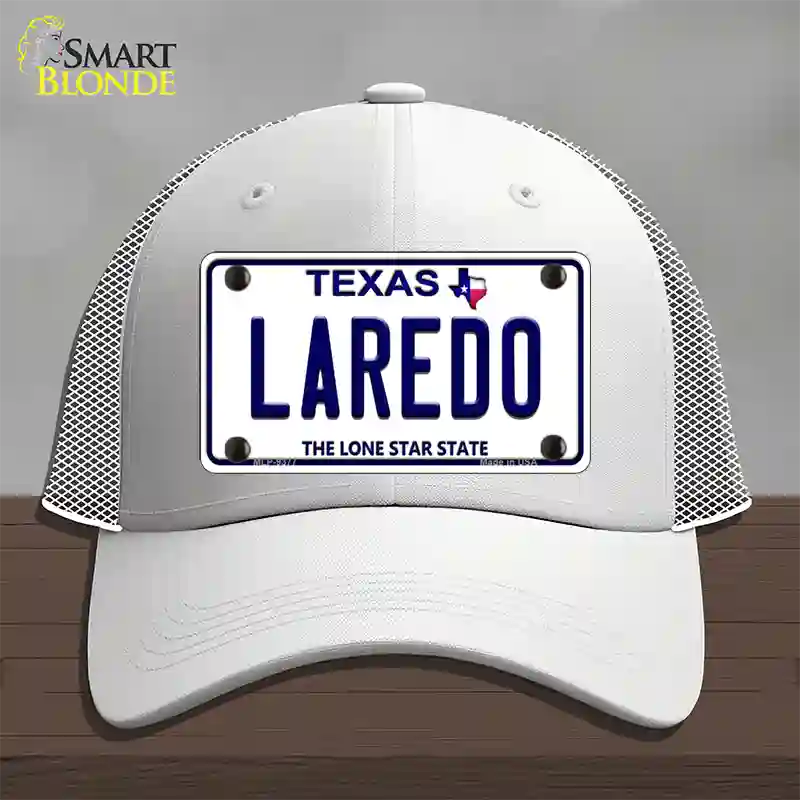 Laredo Texas Novelty License Plate Hat Mesh / White