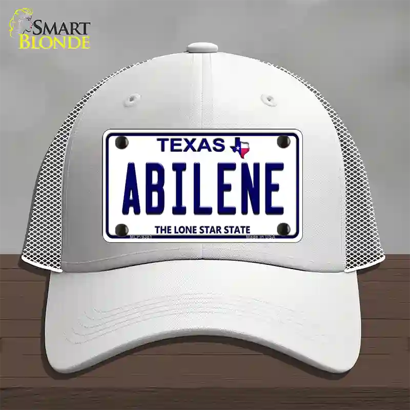 Abilene Texas Novelty License Plate Hat Mesh / White