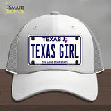 Texas Girl Texas Novelty License Plate Hat Mesh / White