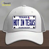 Hot in Texas Novelty License Plate Hat Mesh / White