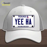 Yee Ha Texas Novelty License Plate Hat Mesh / White