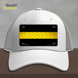 Dispatcher Diamond Novelty License Plate Hat Mesh / White