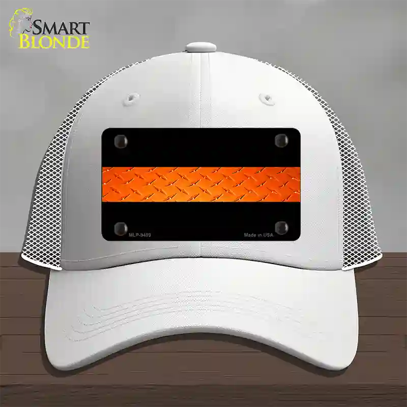 Rescue Personnel Diamond Novelty License Plate Hat Mesh / White