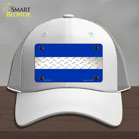 Emergency Medical Services Diamond Novelty License Plate Hat Mesh / White