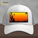 AZ Blank Scenic Novelty License Plate Hat Mesh / White