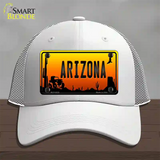 Jeep Arizona Scenic Novelty License Plate Hat Mesh / White