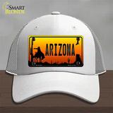 Rodeo Arizona Scenic Novelty License Plate Hat Mesh / White