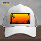 Balloon Blank Scenic Novelty License Plate Hat Mesh / White