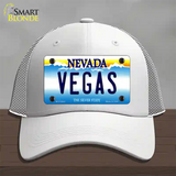 Vegas Nevada Novelty License Plate Hat Mesh / White