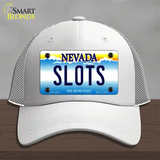 Slots Nevada Novelty License Plate Hat Mesh / White