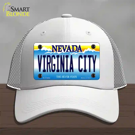 Virginia City Nevada Novelty License Plate Hat Mesh / White