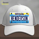 Henderson Nevada Novelty License Plate Hat Mesh / White