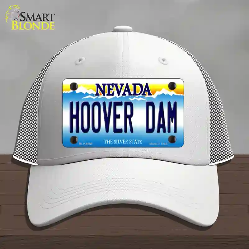 Hoover Dam Nevada Novelty License Plate Hat Mesh / White