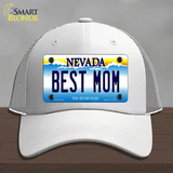 Best Mom Nevada Novelty License Plate Hat Mesh / White