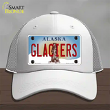 Glaciers Alaska State Novelty License Plate Hat Mesh / White