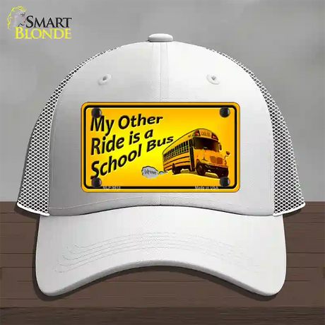 My Other Ride Novelty License Plate Hat Mesh / White