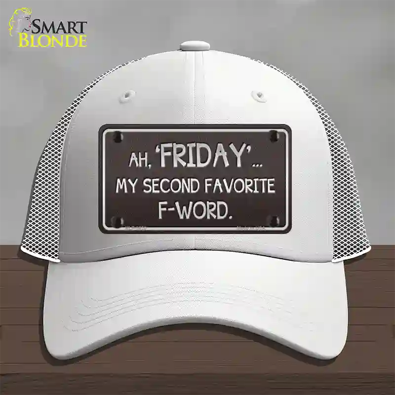 Friday Novelty License Plate Hat Mesh / White